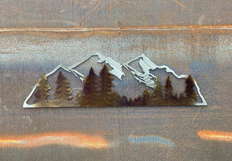 Mountain Metal Wall Art